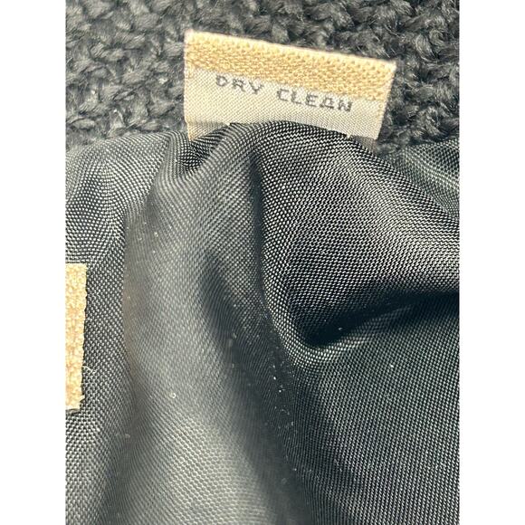 i.e. Blazer Jacket Women Lg Black Textured Lined Office Professional Preppy - Picture 5 of 8